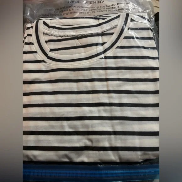 Casly Lamiit Black and White Striped Maxi Dress Medium NWT - Picture 4 of 5